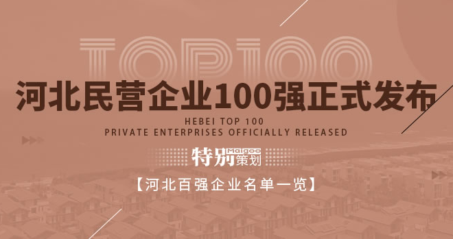 2020河北民营企业百强榜发布 2020年河北民企100强名单一览